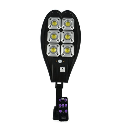 Lampa solara stradala, cu telecomanda, 3 moduri de functionare, rezistenta la apa, cu senzor de miscare, negru