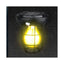 Lampa solara, tip felinar, cu agatatoare, putere 2W, cu 3 LED-uri, portabila, rezistenta la apa si intemperii, negru
