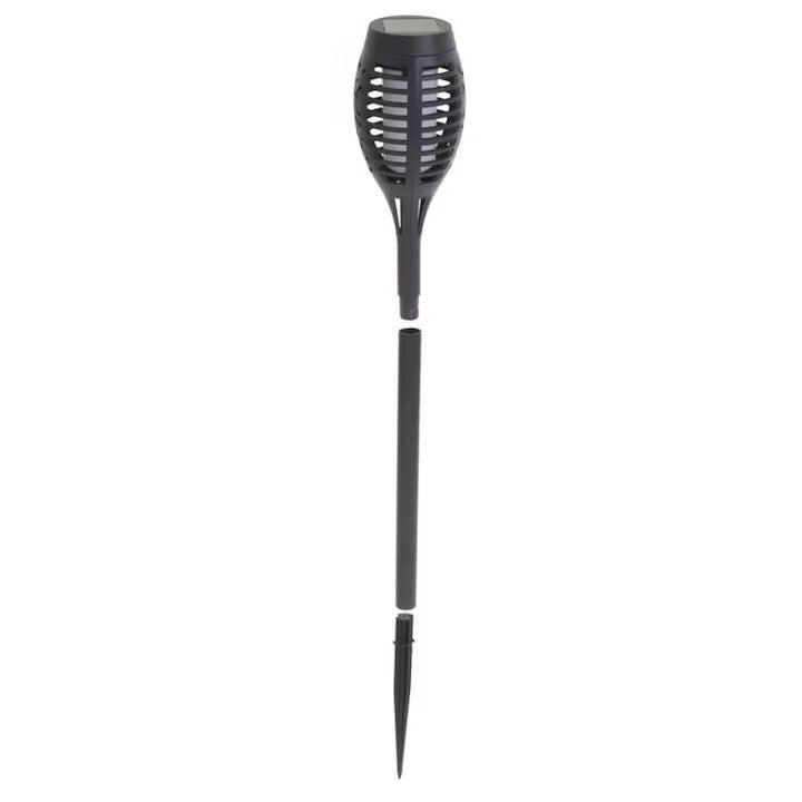 Lampa Solara tip Torta cu efect Flacara cu lumina realistica, lungime 61 cm
