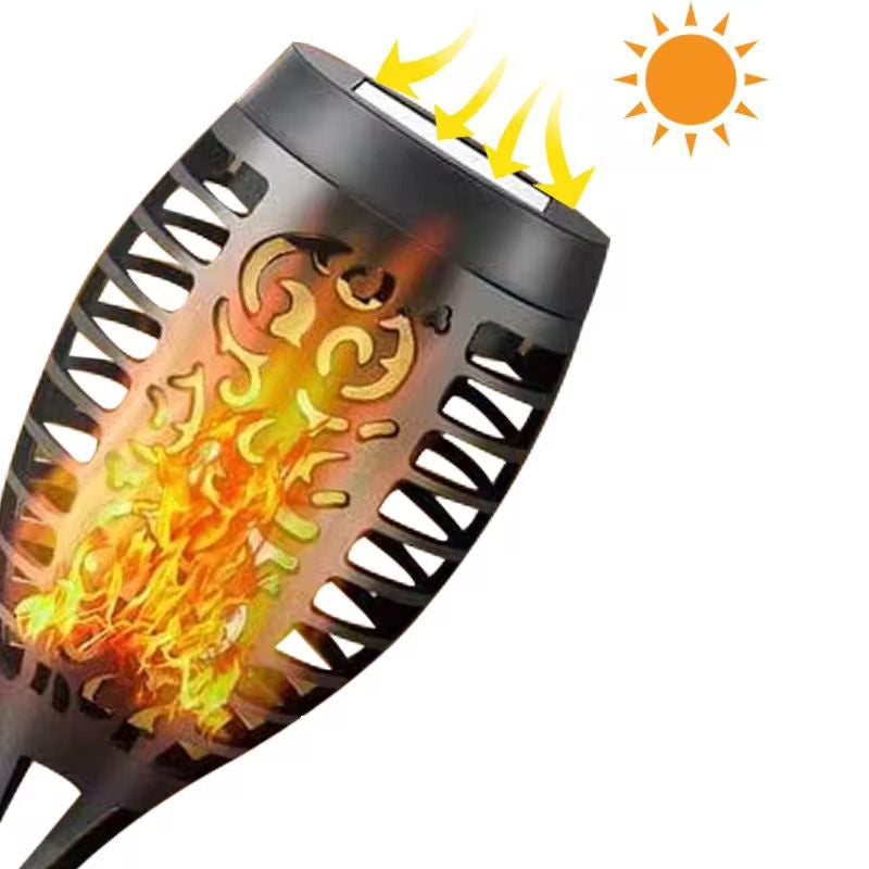 Lampa Solara tip Torta cu efect Flacara cu lumina realistica, lungime 61 cm