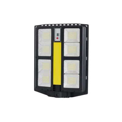 Lampa stradala, cu panou solar, putere 600W, cu brat suport pentru tija telescopica, impermeabil IP65, negru