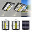 Lampa stradala, cu panou solar, putere 600W, cu brat suport pentru tija telescopica, impermeabil IP65, negru