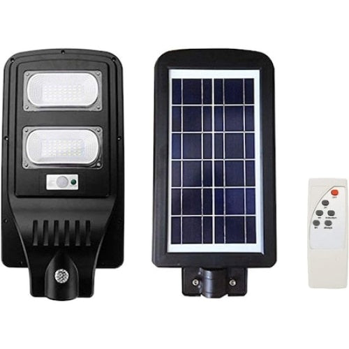 Lampa stradala FOXMAG24, 60W cu senzor, acumulator si panou solar