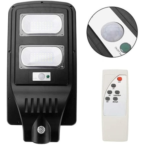 Lampa stradala FOXMAG24, 60W cu senzor, acumulator si panou solar