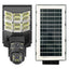 Lampa stradala solara cu camera de supraveghere tripla, conectivitate 4G, PTZ inteligent si interfon vocal bidirectional, negru