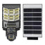 Lampa stradala solara fara fir, impermeabila, cu sfera, supraveghere de inalta definitie, cu telecomanda, camera WiFi, inteligent si interfon vocal bidirectional, negru
