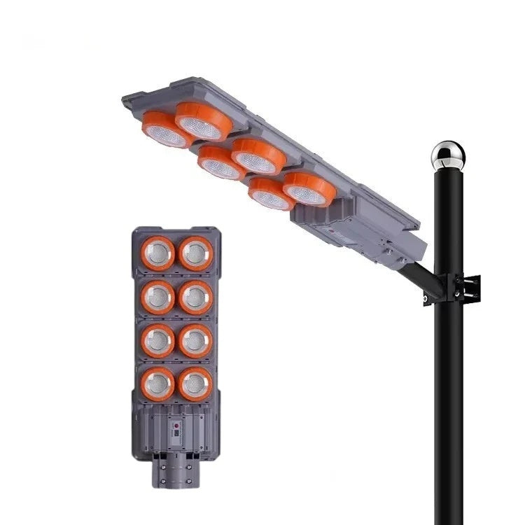 Lampă Stradală Solară LED Durabilă cu brai metalic, 600 W, Control Automat, IP65