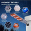 Lampă Stradală Solară LED Durabilă cu brai metalic, 600 W, Control Automat, IP65