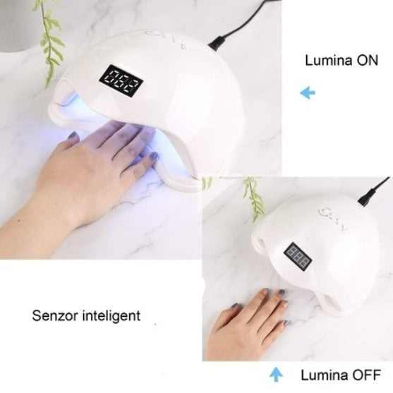 Lampa UV FOXMAG24 pentru manichiura, pedichiura, 48 W, activare prin senzor