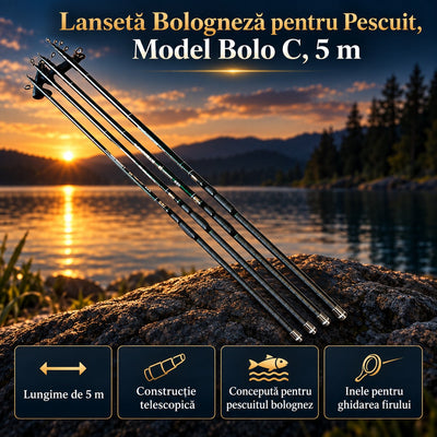 Lansetă Bologneză pentru Pescuit, Model Bolo C, 5 m – imagine principală promoțională