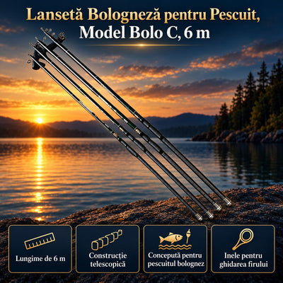 Lansetă Bologneză pentru Pescuit, Model Bolo C, 6 m – imagine principală promoțională