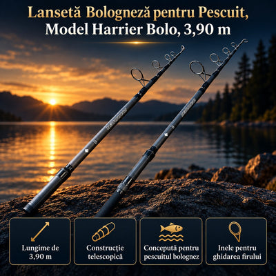 Lansetă Bologneză pentru Pescuit, Model Harrier Bolo, 3,90 m – imagine principală promoțională