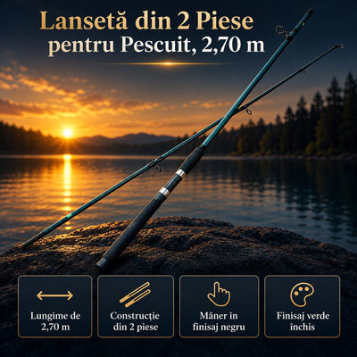 Lansetă din 2 Piese pentru Pescuit, 2,70 m – imagine principală promoțională
