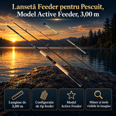 Lansetă Feeder pentru Pescuit, Model Active Feeder, 3,00 m – imagine principală promoțională
