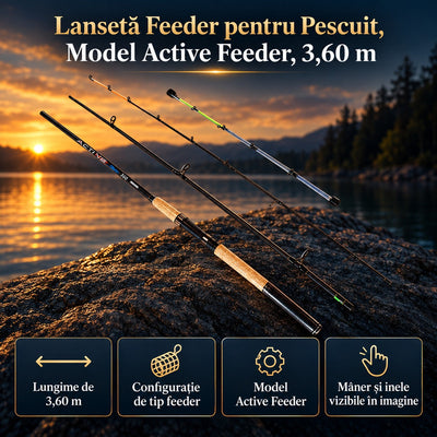 Lansetă Feeder pentru Pescuit, Model Active Feeder, 3,60 m – imagine principală promoțională
