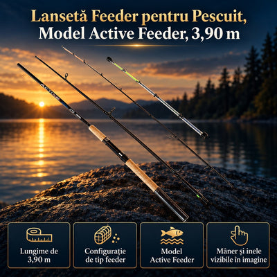 Lansetă Feeder pentru Pescuit, Model Active Feeder, 3,90 m – imagine principală promoțională