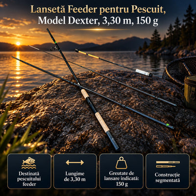 Lansetă Feeder pentru Pescuit, Model Dexter, 3,30 m, 150 g – imagine principală promoțională