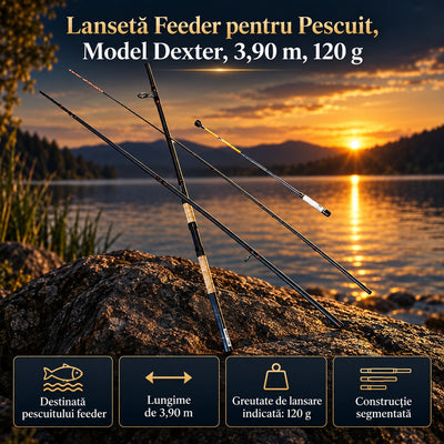 Lansetă Feeder pentru Pescuit, Model Dexter, 3,90 m, 120 g – imagine principală promoțională