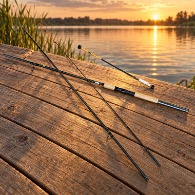 Lansetă Feeder pentru Pescuit, Model Harrier Feeder, 150 g, 4,20 m – imagine comercială în ambient