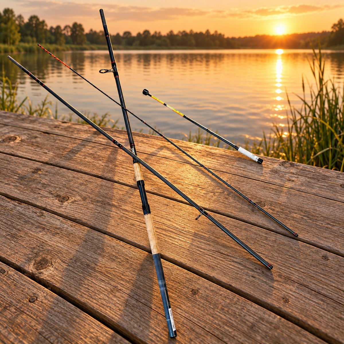 Lansetă Feeder pentru Pescuit, Model Harrier Feeder, 210 g, 3,90 m – imagine comercială în ambient
