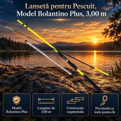 Lansetă pentru Pescuit, Model Bolantino Plus, 3,00 m