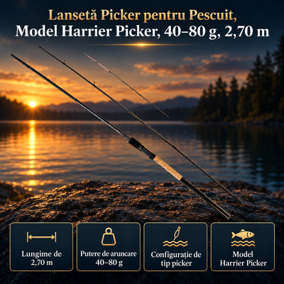 Lansetă Picker pentru Pescuit, Model Harrier Picker, 50–100 g, 2,70 m