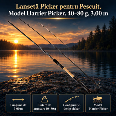 Lansetă Picker pentru Pescuit, Model Harrier Picker, 50–100 g, 3,00 m