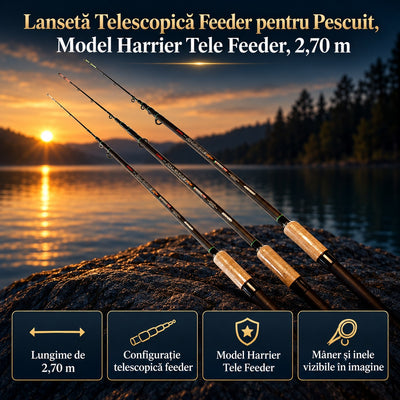 Lansetă Telescopică Feeder pentru Pescuit, Model Harrier Tele Feeder, 2,70 m