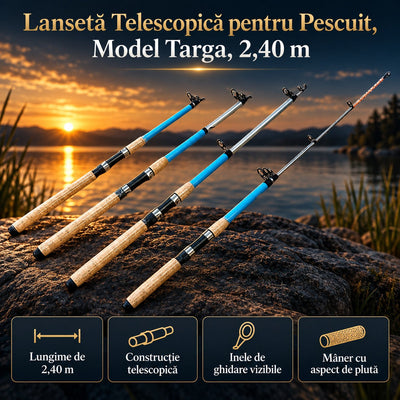 Lansetă Telescopică pentru Pescuit, Model Targa, 2,40 m – imagine principală promoțională
