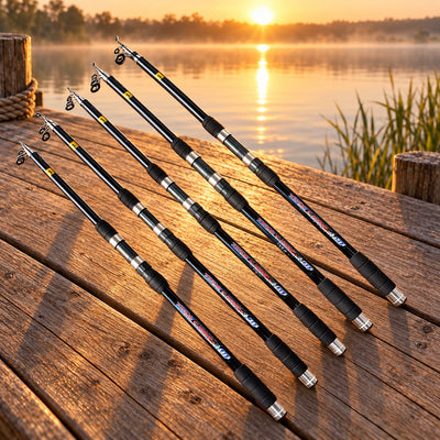 Lansetă Telescopică pentru Pescuit, Model Tele Carp, 3,30 m – imagine comercială în ambient