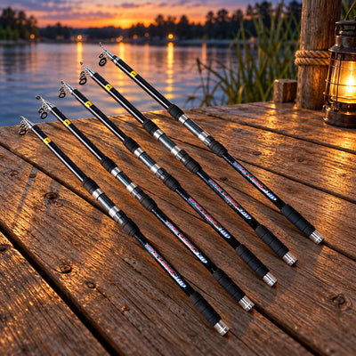 Lansetă Telescopică pentru Pescuit, Model Tele Carp, 3,60 m – imagine comercială în ambient