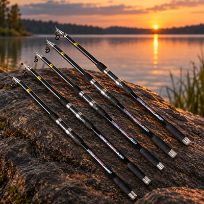 Lansetă Telescopică pentru Pescuit, Model Tele Carp, 3,90 m – imagine comercială în ambient