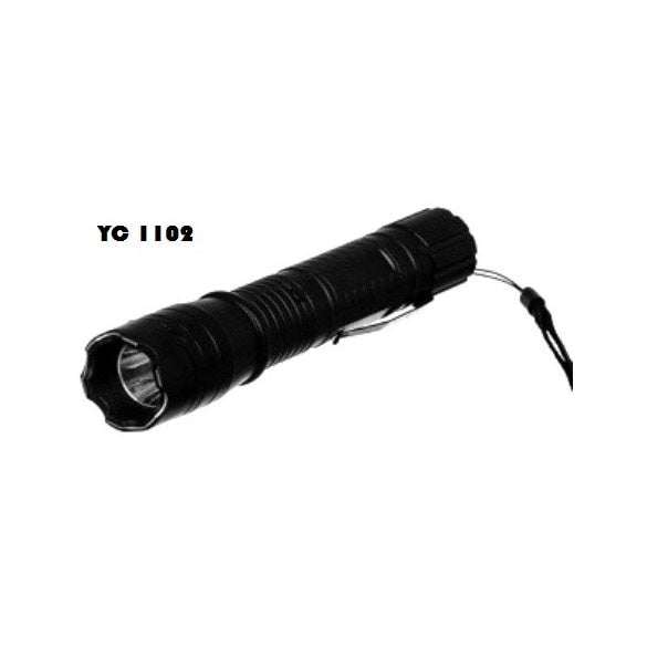Lanterna cu electrosoc pentru autoaparare, iZowe, model 1102, metalica