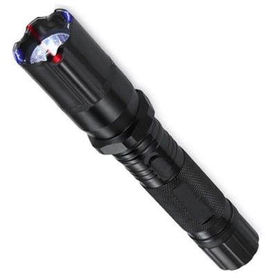Lanterna cu Electrosoc si Laser FOXMAG24®, Carcasa din Aluminiu, Acumulator Incorporat, Negru