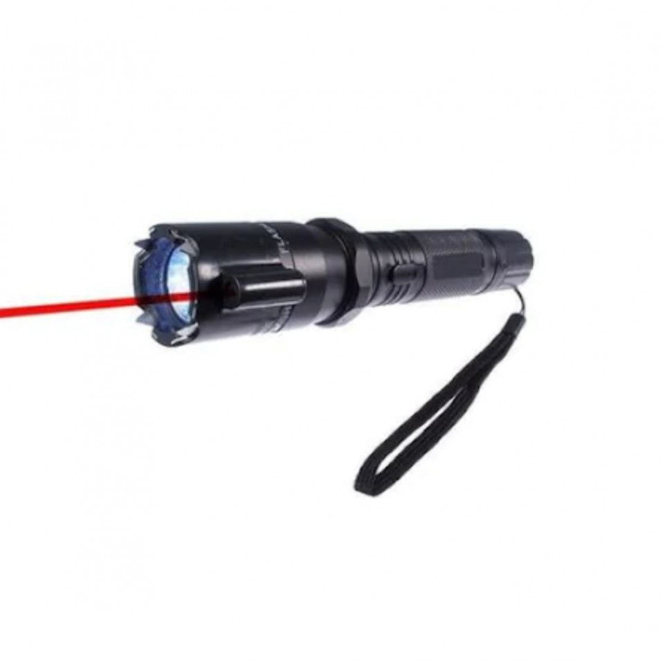 Lanterna cu electrosoc si laser FOXMAG24®, LED, Aluminiu, Reincarcabila