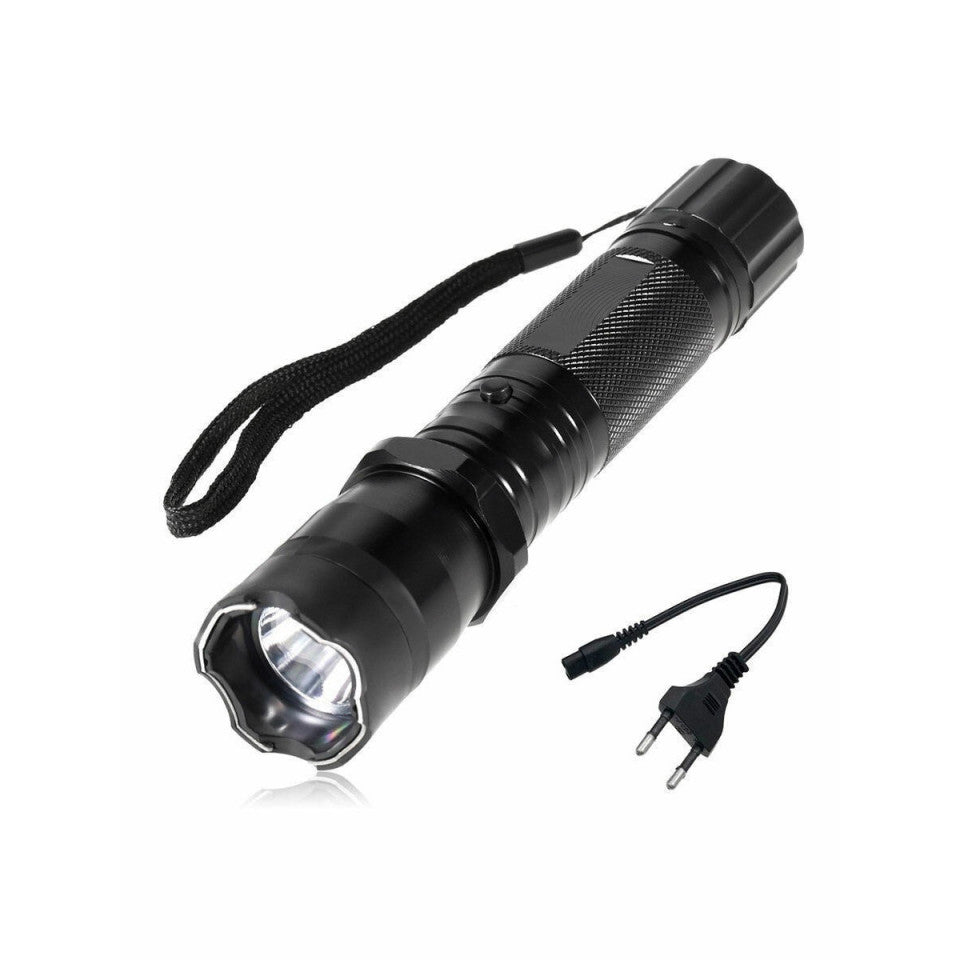 Lanterna cu electrosoc si laser FOXMAG24®, LED, Aluminiu, Reincarcabila