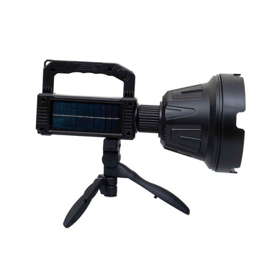 Lanterna cu incarcare solara, 6 moduri iluminat, USB si trepied, 30cm