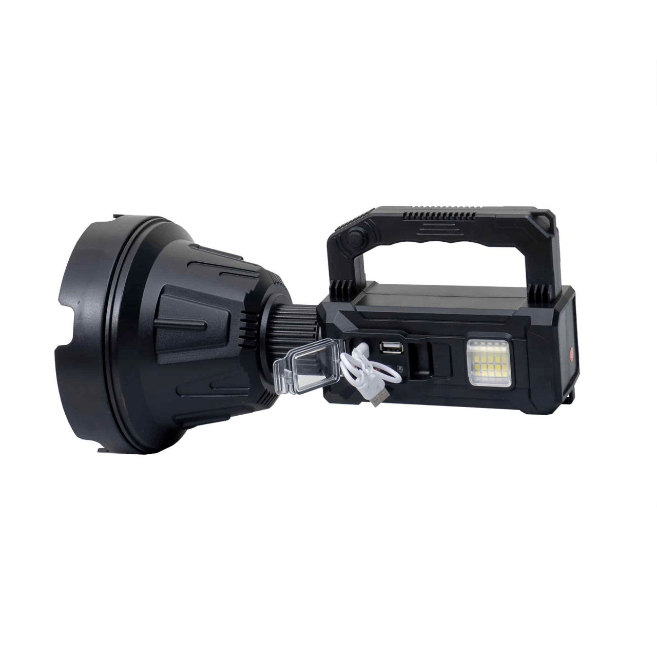 Lanterna cu incarcare solara, 6 moduri iluminat, USB si trepied, 30cm
