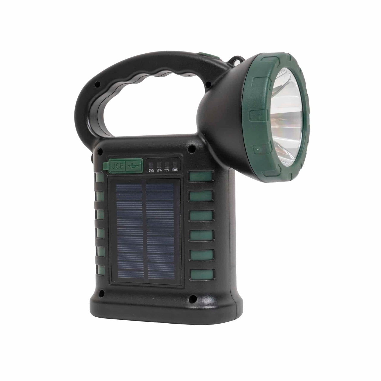 Lanterna cu incarcare solara si USB, 6 moduri de lumina, curea transport