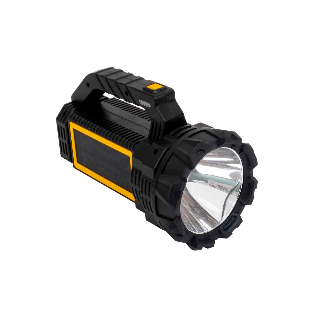 Lanterna de mana cu incarcare solara si USB, 3 moduri luminozitate, 21 cm