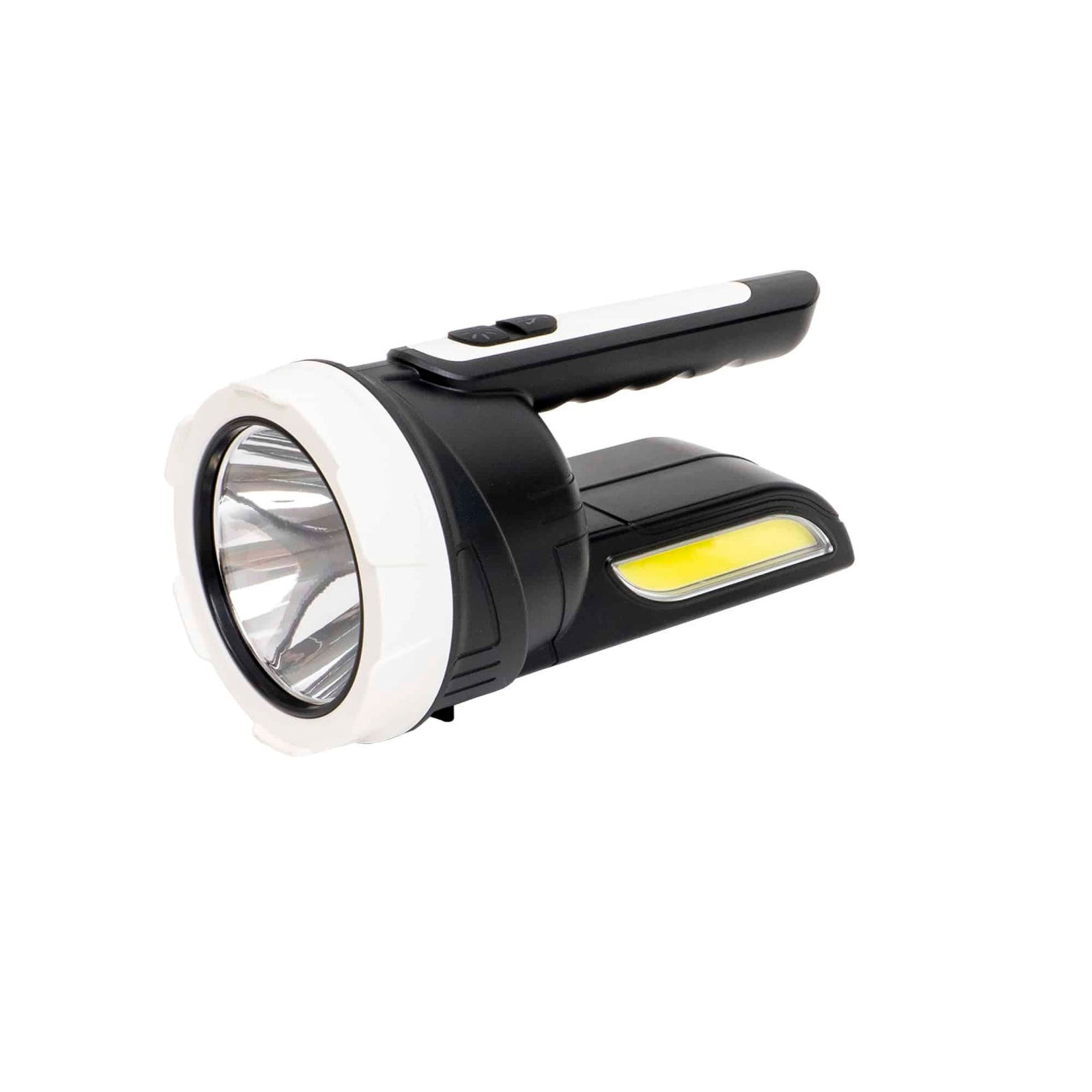 Lanterna de mana cu incarcare USB si solara, 4 moduri lumina, dimensiuni 19x10x10 cm