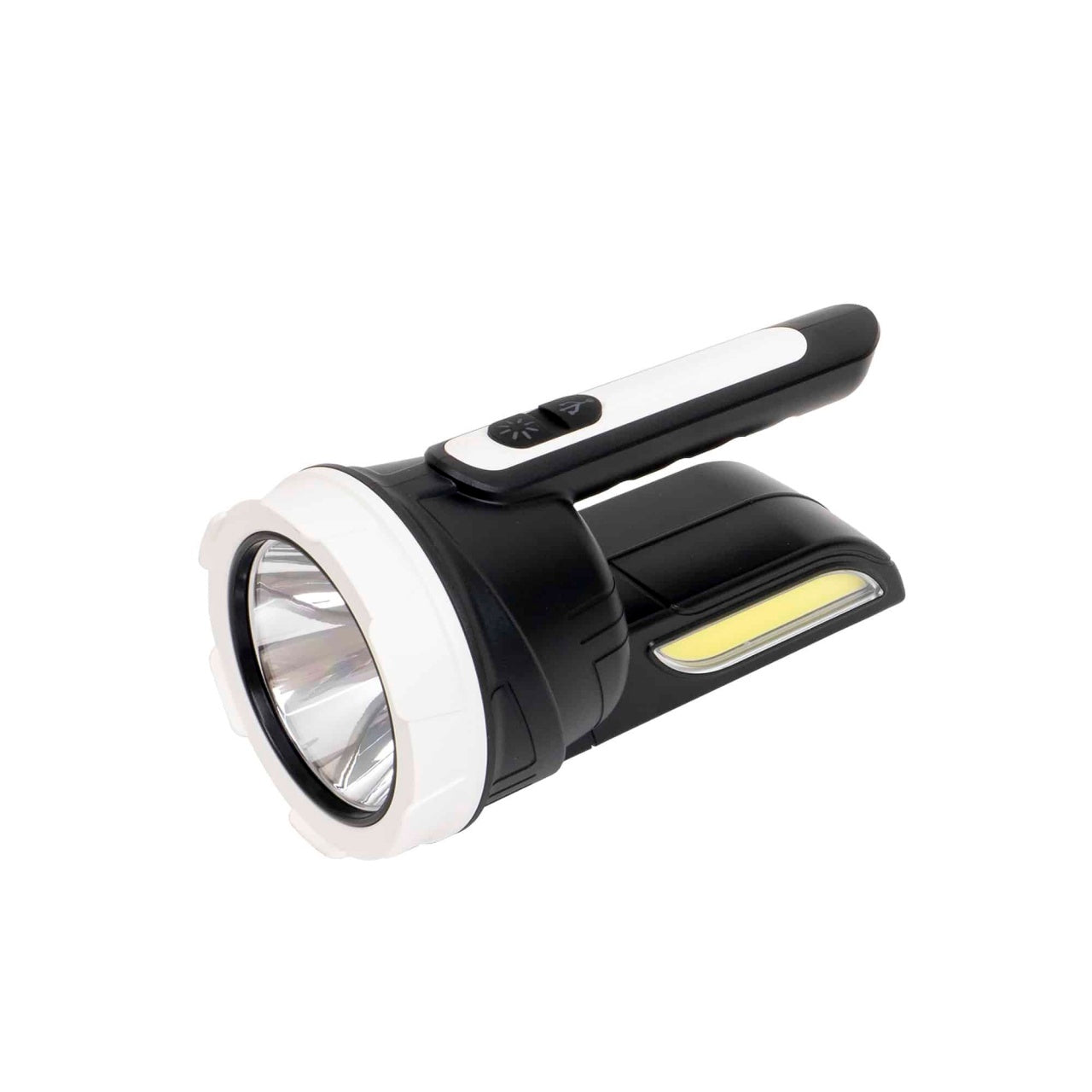 Lanterna de mana cu incarcare USB si solara, 4 moduri lumina, dimensiuni 19x10x10 cm