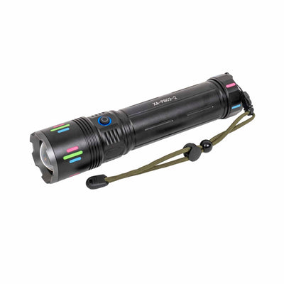 Lanterna de mana LED cu 3 moduri de intensitate si incarcare USB, 23 cm