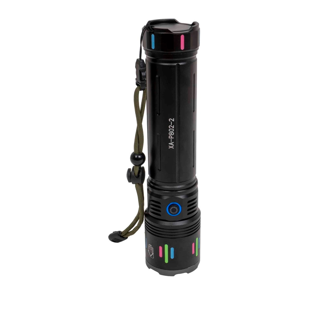Lanterna de mana LED cu 3 moduri de intensitate si incarcare USB, 23 cm