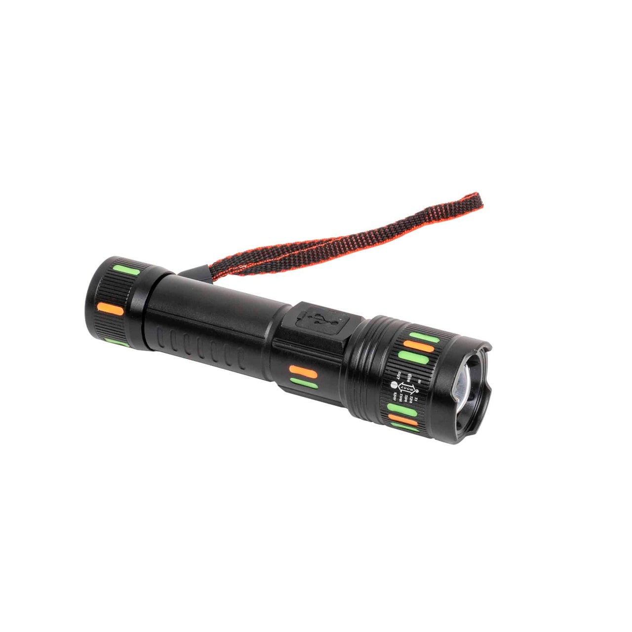 Lanterna de mana LED cu 3 moduri lumina si incarcare USB, 16cm