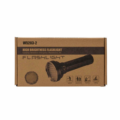 Lanterna de mana LED cu 5 moduri de intensitate si incarcare USB, 22 cm