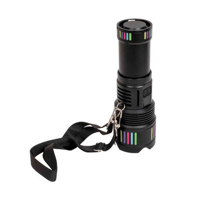 Lanterna de mana LED cu 5 moduri de lumina si incarcare USB, 21.5 cm