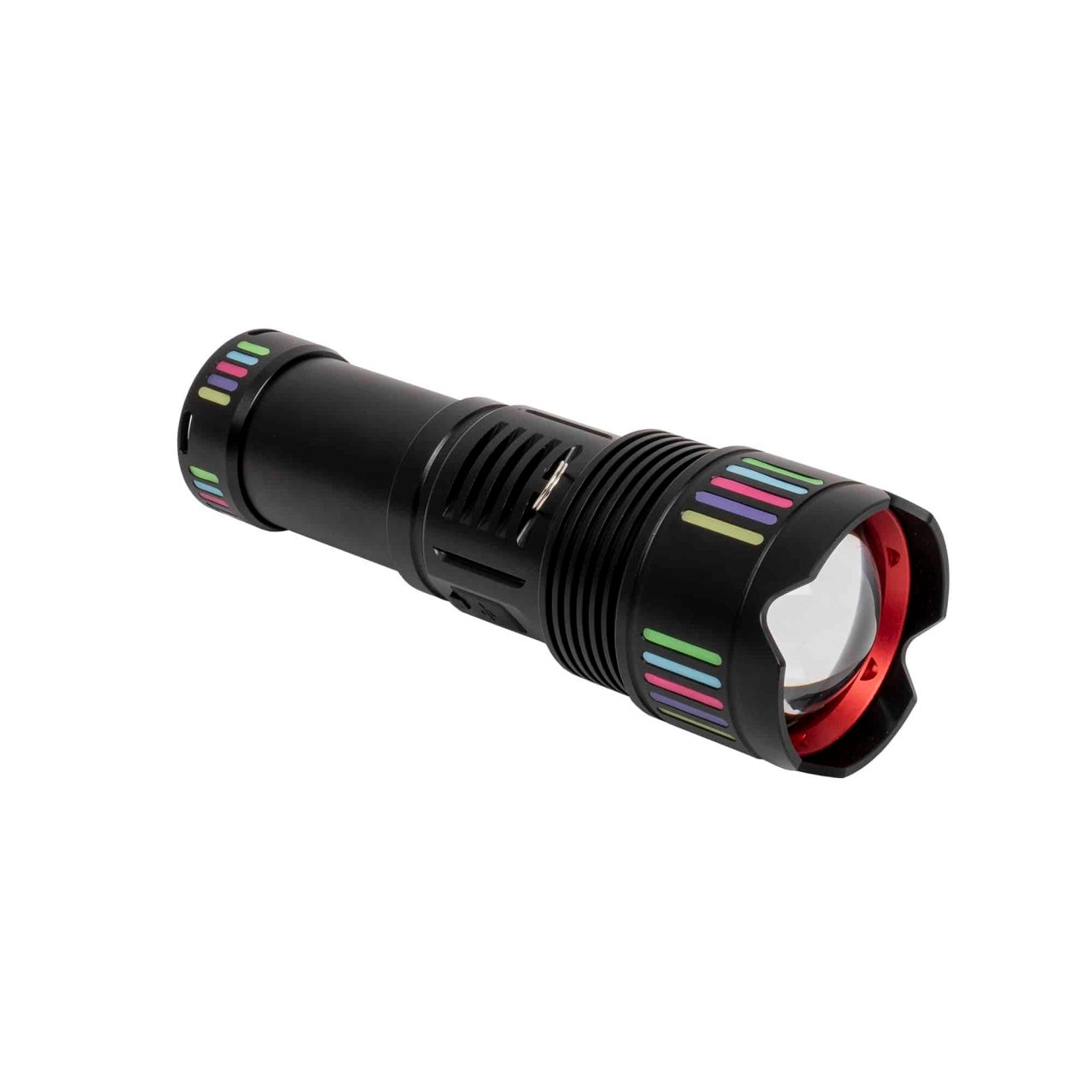Lanterna de mana LED cu 5 moduri de lumina si incarcare USB, 21.5 cm