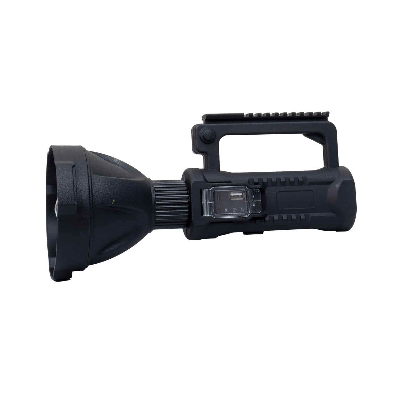 Lanterna de mana LED reincarcabila USB cu 4 moduri de intensitate, 27 cm
