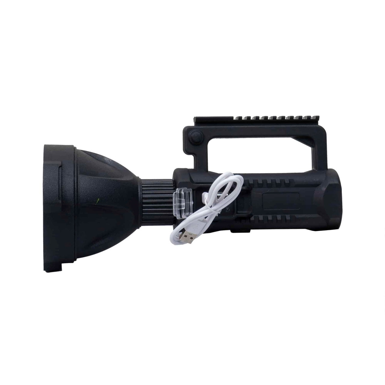 Lanterna de mana LED reincarcabila USB cu 4 moduri de intensitate, 27 cm
